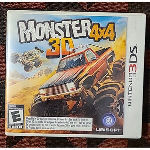 Monster 4x4 3D (Nintendo 3DS, 2012) Case, Artwork & Game